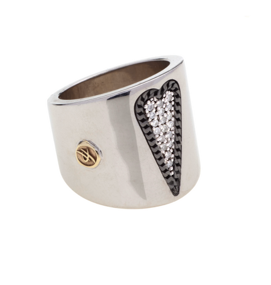 Midnight Heart Ring