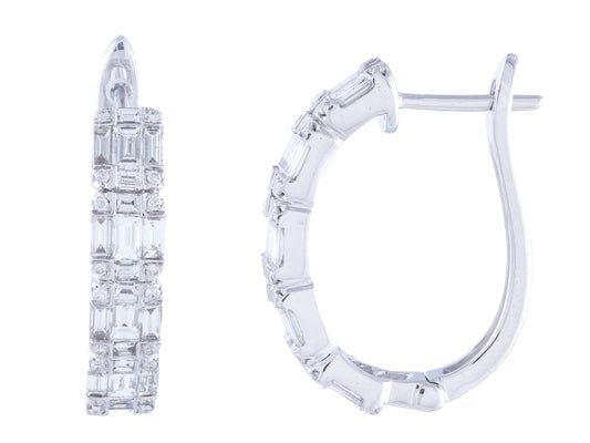 Diamond Loop Earrings