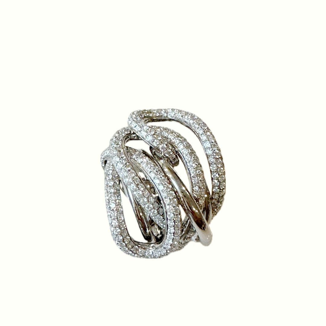 Diamond Wrapped White Gold Ring