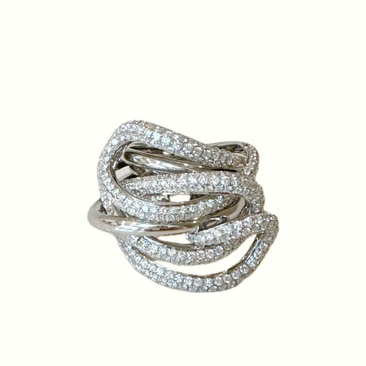 Diamond Wrapped White Gold Ring