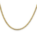 14k Yellow Gold Flat Cuban Chain